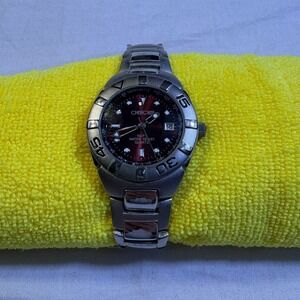 Cherokee‎ Men's Stainless Steel Quartz Watch Red - Untested, Damaged Band